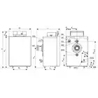 Stojący jednofunkcyjny kocioł kondensacyjny na gaz ziemny E GB212-50 + Sterownik MC110 + Regulator RC310 (czarny) BUDERUS 8734150458