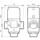 Termostatyczny zawór mieszający ATM 361, DN20, G1&quot;, 20÷43°C, Kvs 1,6 m3/h AFRISO 1236110