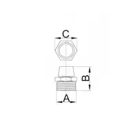 Zawór odpow. ręczny 1/2&quot; chromowany HYDROLAND ODP.R.PO