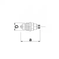 Głowica suwakowa 3/8&quot; z otworem HYDROLAND G-F10