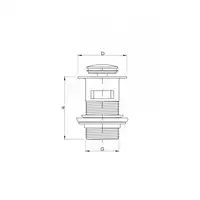 Korek spustowy klik-klak mały 5/4&quot; HYDROLAND K.KKM