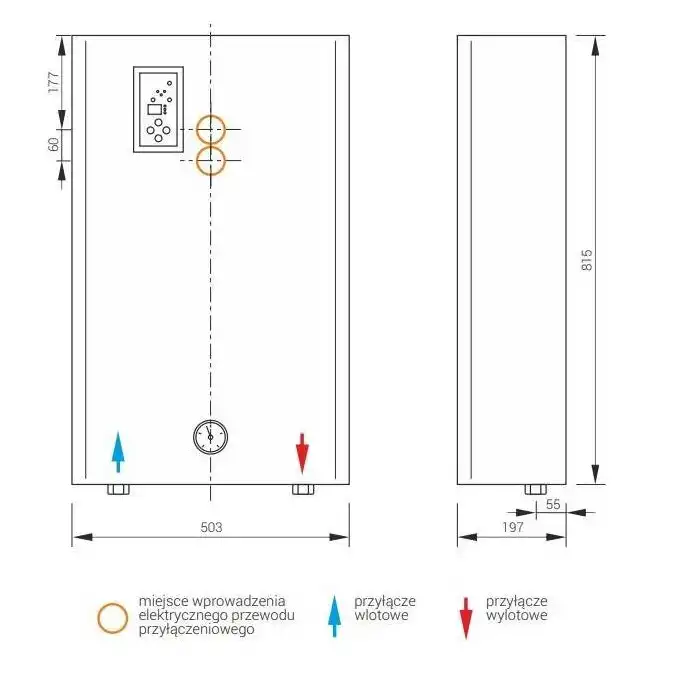 Elektryczny kocioł centralnego ogrzewania EKCO T 30 KOSPEL EKCO.T-30.PL