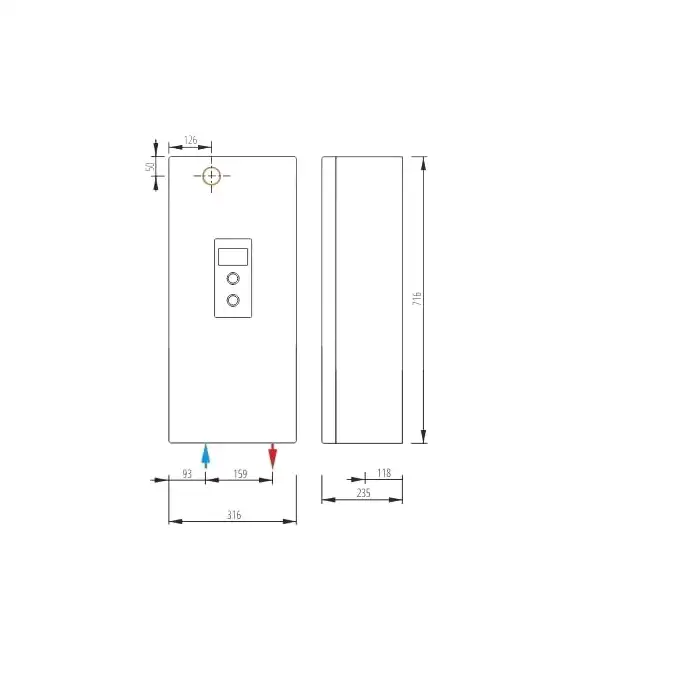 Elektryczny kocioł centralnego ogrzewania EKCO LN3 12/16/20/24 kW / 400V 3N~ KOSPEL EKCO.LN3-12/16/20/24.PL