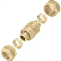 Złączka mosiężna skręcany do rur PE-Xc i PE-RT - 25x3.5 KAN-therm 1110042012
