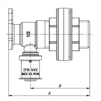 Kolano ścienne mosiężne z uszami do suchej zabudowy GZ/GW Press - 16 Rp1/2&quot; L = 78 mm KAN-therm 1009285029