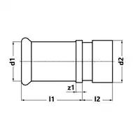 Łącznik Steel Sprinkler/Groove - 54/60.3 KAN-therm 1511042004