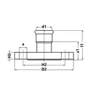 Kołnierz PN16 Inox Sprinkler - 42 DN40 KAN-therm 1611091006