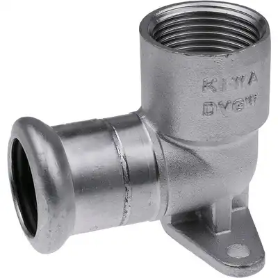 Kolano ścienne z uszami GW Inox - 15 Rp1/2&quot; L = 41 mm KAN-therm 1609285009