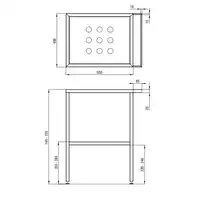 Konsola łazienkowa stojąca 565x400 mm DEANTE CST_X50B