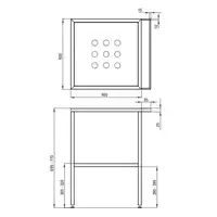 Konsola łazienkowa stojąca 565x500 mm DEANTE CST_X50A