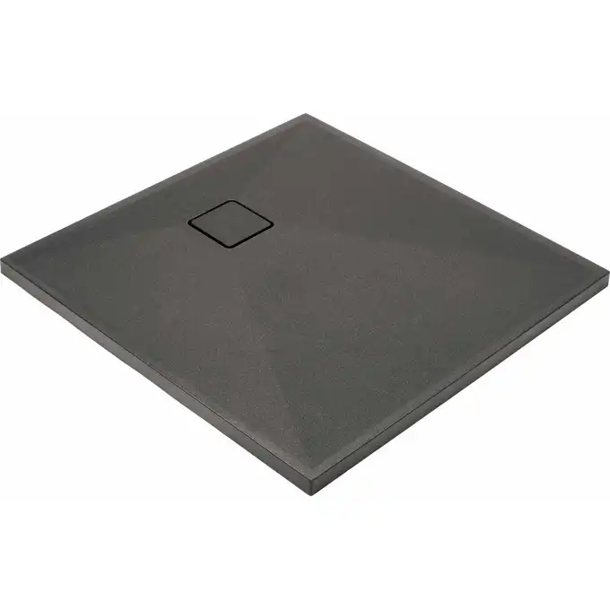 Brodzik CORREO kwadratowy antracyt/titanium granitowy 90x90 cm DEANTE KQR_T41B