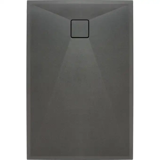 Brodzik CORREO prostokątny antracyt/titanium granitowy 100x90 cm DEANTE KQR_T45B