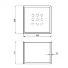 Konsola łazienkowa wisząca 500x500 mm DEANTE CSW_X50A