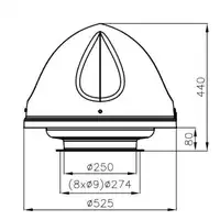 UVO H 1.4 EC Wentylator dachowy FLOWAIR 53504