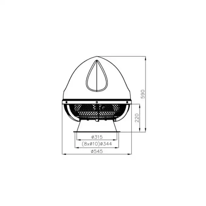 UVO H 4.2 EC Wentylator dachowy FLOWAIR 53506