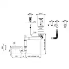 Zlewozmywak EVORA alabaster granit 1-komorowy Z/O 780x440x193, 3,5&quot; + osprzęt SPACE SAVER DEANTE ZQJ_A113