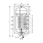 Wymiennik z wężownicą spiralną SGW(S) Neptun2 Kombi 100 l. z grzałką elektryczną, wiszący, prawy GALMET 06-104670