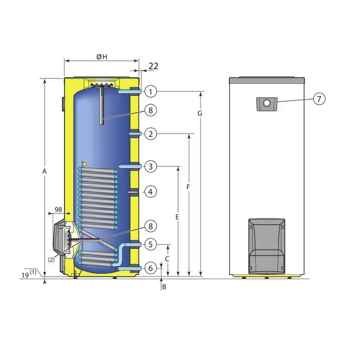 BPB 300 Podgrzewacz c.w.u. DE DIETRICH 100018095