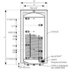 Zbiornik buforowy z wężownicą spiralną SG(B) 500 l, stojący, poliuretan, skay GALMET 71-500000