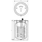 Wymiennik z wężownicą spiralną SGW(S) Rondo 120 l do kotłów gazowych 1F, klasa A, stojący GALMET 26-127500