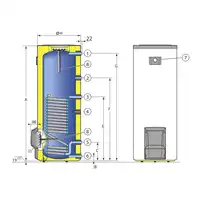 BPB 400 Podgrzewacz c.w.u. DE DIETRICH 100018096