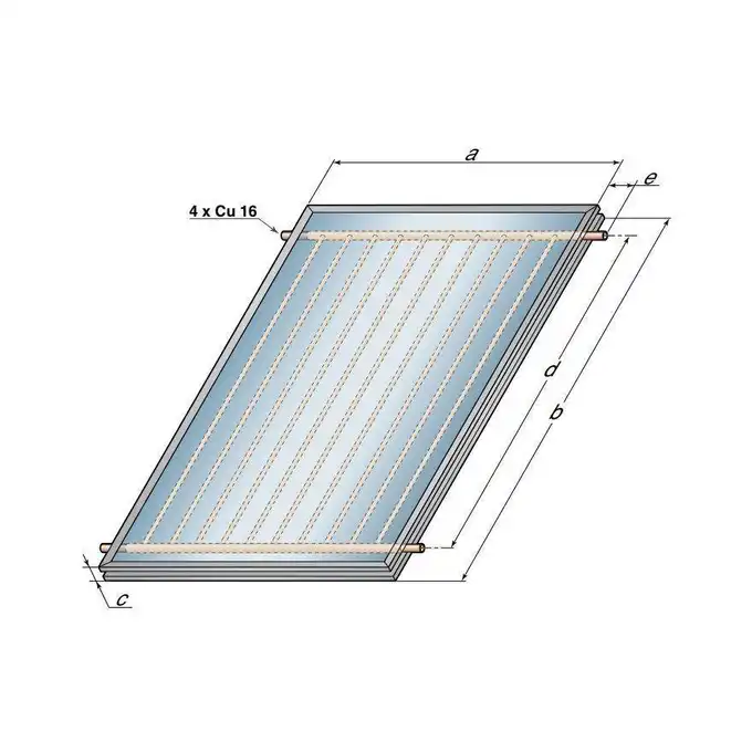 Inisol Uno SLIM 2K-4/BSL200 Zestaw solarny ze wsparciem hydr. na dach pochyły pokrycie uniwersalne DE DIETRICH 72D202SPNC