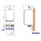 Pakiet: Gazowy kocioł kondensacyjny Evodens AMC 15 + Regulator SMART TC DE DIETRICH 7689095TC