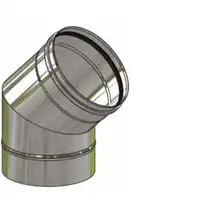 SP Kolano spalinowe 45° ø300 DE DIETRICH 48888957