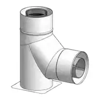 SPS Kolano koncentryczne z podparciem 90° ø125/200 DE DIETRICH 48889240