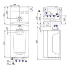 Pakiet: Gazowy kocioł kondensacyjny MCR3 evo 15T + Termostat pokojowy iSense DE DIETRICH 7716669IS