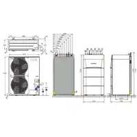 Alezio S 16 TR/H V200 Pompa ciepła powietrze/woda z podgrzewaczem c.w.u. (3-faz.) do podłogowego wspomagania hydraulicznego DE DIETRICH 7693004