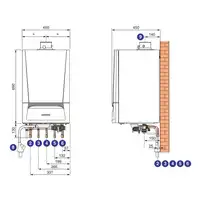 Pakiet: Gazowy kocioł kondensacyjny Evodens AMC 35 + Regulator SMART TC DE DIETRICH 7689098TC