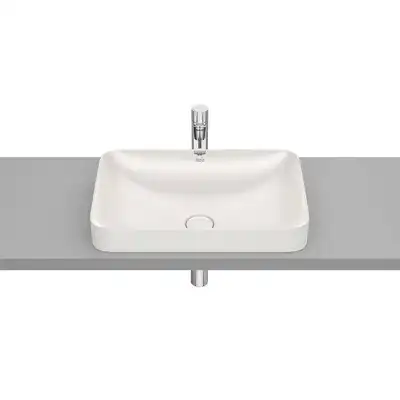 INSPIRA SQUARE Umywalka 550x370 H75 FINECERAMIC beż ROCA A327534650