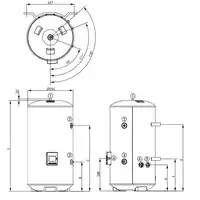 Baxi PremierPlus BPP 300 Podgrzewacz c.w.u. ze stali nierdzewnej DE DIETRICH 94805157