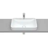 INSPIRA SQUARE Umywalka 550x370 H75 FINECERAMIC perła ROCA A327534630