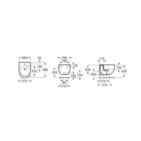 MERIDIAN Bidet podwieszany Compacto 48 cm ROCA A357246000