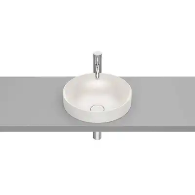 INSPIRA ROUND Umywalka 370x370 H75 FINECERAMIC beż ROCA A32752R650