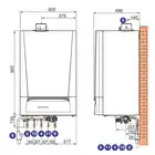 Pakiet: Gazowy kocioł kondensacyjny Evodens AMC 35/39 BIC + Regulator SMART TC DE DIETRICH 7689100TC