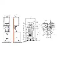 Pakiet: Gazowy kocioł kondensacyjny Evodens AMC 25/SRK100 + Regulator  SMART TC + Rekuperator Recovens V400 DE DIETRICH 7689096150KTCRU