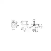 INSPIRA ROUND Miska wc do kompaktu Rimless BTW o/podwójny 600 mm cafe ROCA A342529660