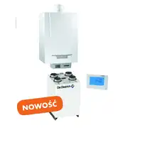 Pakiet: Gazowy kocioł kondensacyjny MCR3 evo 24T + Termostat pokojowy iSense + Rekuperator Recovens V400 DE DIETRICH 7716670ISRU