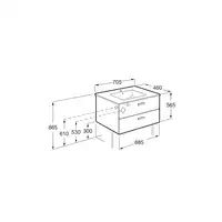 VICTORIA BASIC Zestaw Unik szuflady 70 cm brzoza ROCA A855853422