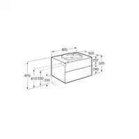 BEYOND UNIK 800 (525x500) mm biały ROCA A851357806