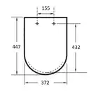 Deska wc Duroplast z wycięciem (dla osób niepełnosprawnych) Dostępna łazienka ROCA A801230004