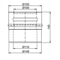 Element przyłączeniowy kotła 100/150 VIESSMANN 7526786