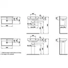 Umywalka ścienna 600 x 380 mm LAUFEN H8189590001041