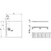 Brodzik Laufen Pro, Marbond, kwadratowy 900 x 900 mm, biały LAUFEN H2109560000001