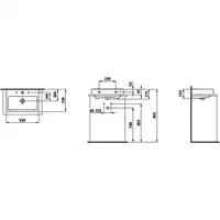 Umywalka ścienna 550 x 380 mm LAUFEN H8179580001041