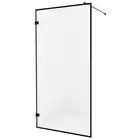 Kabina prysznicowa AVEXA BLACK 100x200 walk-in czyste 6mm Active Shield - wzór ramka NEW TRENDY EXK-2041