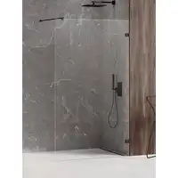 Kabina prysznicowa AVEXA BLACK 110x200 walk-in szkło czyste 6mm Active Shield NEW TRENDY EXK-1628